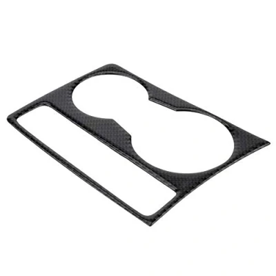 Immagine di KSTE Car Holder in Fibra di Carbonio Center Console Tazza dell&#039;Acqua Pannello Copertura Trim for A4 B8 A5 2009 2015