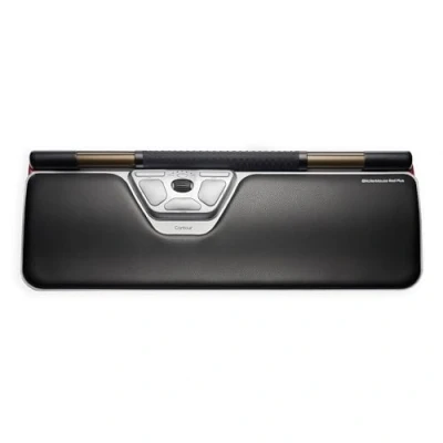 Immagine di Contour Design RollerMouse RED Plus Set mouse più tappetino per Bluetooth® Nero, Argento 7 Tasti 600 dpi, 800 1000 1200 1400 1600