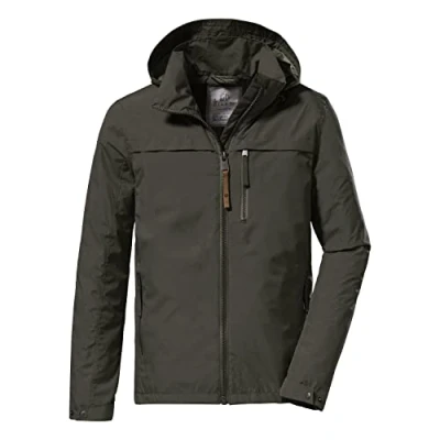 Immagine di G.I.G.A. DX Men&#039;s Giacca funzionale/giacca outdoor con cappuccio arrotolabile GS 12 MN JCKT, green anthracite, S, 38217 000