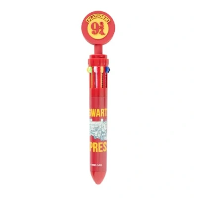 Immagine di Grupo Erik: Penna multicolore Harry Potter Binario 9¾ 10 colori di Potter, a sfera retrattile con colori, Cancelleria Licenza Ufficiale
