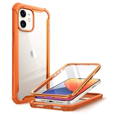 Immagine di i Blason Ares Series Custodia rigida per iPhone 12 Mini (2020), a doppio strato, colore: Arancione