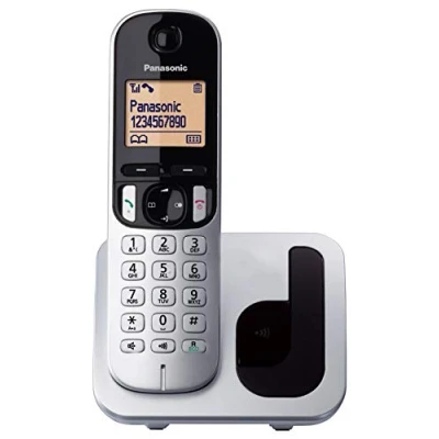 Immagine di Panasonic KX TGC210 Telefono DECT Metallico Identificatore di chiamata