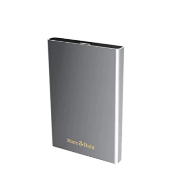 Immagine di ManxData 320GB USB 3.0 Portatile Esterni Hard Disk per Finestre PC, Mac, Smart TV, XBOX ONE &amp; PS4, Argento