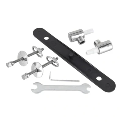 Immagine di Ideal Standard Multi Suites, Set di cerniere per sedile copriwater a chiusura rallentata serie Cristallo in acciaio inox, J4666BJ, Neutro