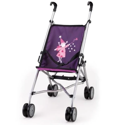 Immagine di Bayer Design 30112AA Buggy Passeggino per Bambole, Colore Viola con Fata,
