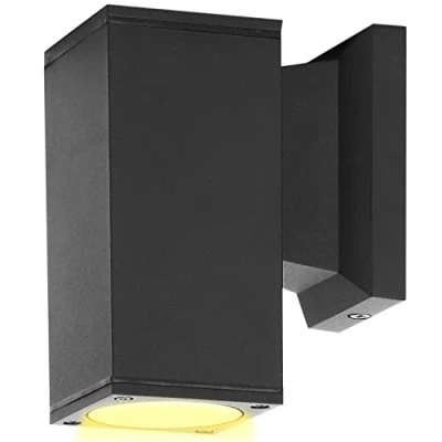Immagine di Aigostar Lampada da Parete Esterno Impermeabile IP65, GU10 Alluminio Esterni, Applique Moderna, Luce per Muro Portico Corridoio Terrazza, Nero