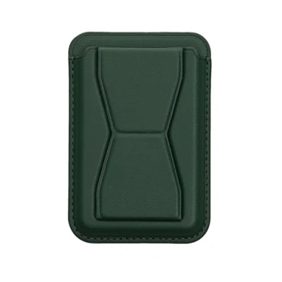Immagine di kwmobile Porta Carte di Credito per Smartphone Tasca Adesiva in Similpelle Tessere Supporto Autoadesivo Cellulare con Funzione Stand