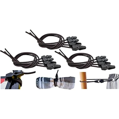 Immagine di Magma 12 Corde Elastiche con Cinghie a Chiusura Rapida Set di Cavi Extra Resistenti per Bagaglio, Portapacchi, Tenda, Telo e Bicicletta Corda Elastica Fissaggio Impermeabile Auto Campeggio