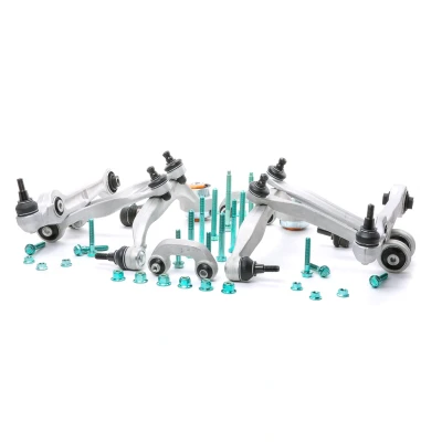 Immagine di VAICO V10 0687 Kit braccio oscillante, Sospensione ruota Assale anteriore, inferiore con supporto/cuscinetto EXPERT KITS + AUDI: A4 B6 Avant