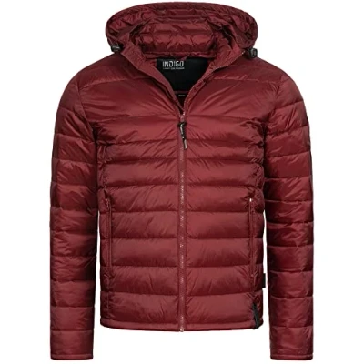 Immagine di Indicode Uomini Hampshire Quilted Jacket Giubbotto trapuntato dall&#039;aspetto piumino Bordeaux S