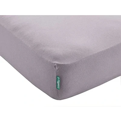 Immagine di Lenzuolo con angoli elasticizzati &quot;Berlino&quot;, 90 x 200 + 30 cm, colore blu scuro, delicato sulla pelle, per letti da boxe, materassi fino a cm di altezza, 202092