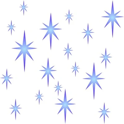 Immagine di Star stencil riutilizzabili Christmas Light Sky di cluster da usare su carta progetti scrapbook Journal muri pavimenti tessuto mobili in vetro legno ecc. L