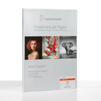 Immagine di Hahnemühle William Turner A3, 310 g Matte inkjet paper printing (310 g, Matte, g/m², 35 65%, 10 30 C, 50 86 F, 25 sheets)