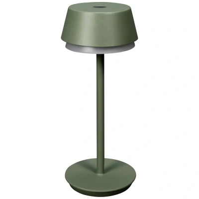 Immagine di Konstsmide 7830 630 Lyon Lampada da tavolo a batteria 2.5 W Bianco caldo, RGB Grigio Verde