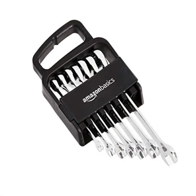 Immagine di Amazon Basics Set combinazione cricchetto chiave, metrico, 7 pezzi