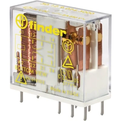 Immagine di Finder 50.12.9.024.5000 Relè per PCB 24 V/DC 8 A 2 scambi 1 pz.