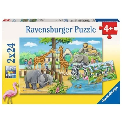 Immagine di Ravensburger Benvenuti allo Zoo,Puzzle 2 x 24 Pezzi