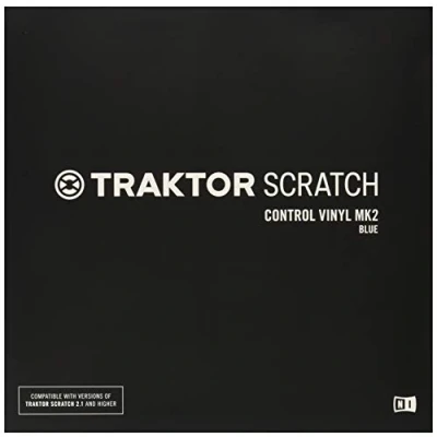 Immagine di Native Instruments TCV Traktor Scratch Pro Control Vinyl Mk2, Blu