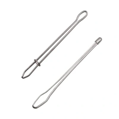 Immagine di Infila Coulisse, 2 Pcs Pinzetta Elastico, Stainless Steel Banda Elastica Infila, con Coulisse in Acciaio Cucire Crafting, per Infilare Nastri/Elastici