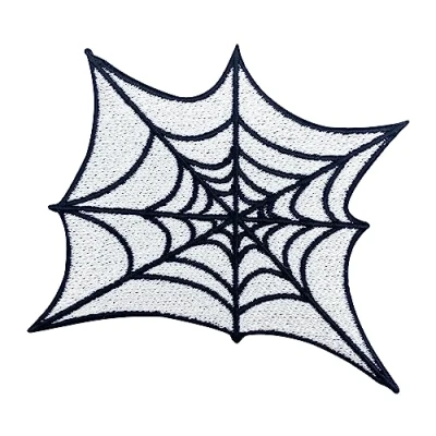 Immagine di Finally Home toppa termoadesiva ragnatela patch per ragni di Halloween, gotica