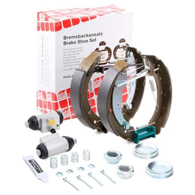 Immagine di FEBI BILSTEIN 37524 Kit freno, Freno a tamburo Assale posteriore con cilindretto accessori, materiale di montaggio