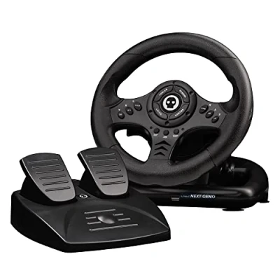 Immagine di Numskull Next Gen Multi Format Racing Wheel with Pedals Compatible Xbox Series XS, One, PS4, Nintendo Switch and PC Realistic Steering Controller Accessory