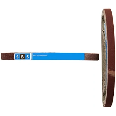 Immagine di SBS Cinghie abrasive in tessuto, 13 x 451 mm, 96 pz (16 per ogni grana), grana 40/60 / 80/120 180/240, Black and Decker Power File