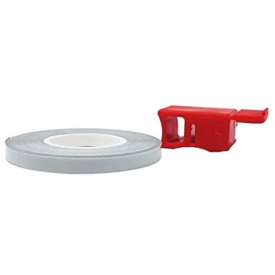 Immagine di 4R Quattroerre.it 10230 Wheel Stripes Strisce Rifrangenti per Cerchi Moto con Applicatore, Bianco, 5 mm x 6 mt