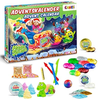 Immagine di Craze Calendario Avvento Bambini 2022, Magic Slime, di Slime melma e Accessori per Modellare, Multicolore, 33463