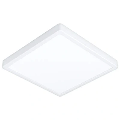 Immagine di EGLO Led plafoniera Fueva 5, luce da superficie, lampada soffitto bagno in metallo bianco e plastica, superficie illuminata bianco, L x 28,5 cm, IP44