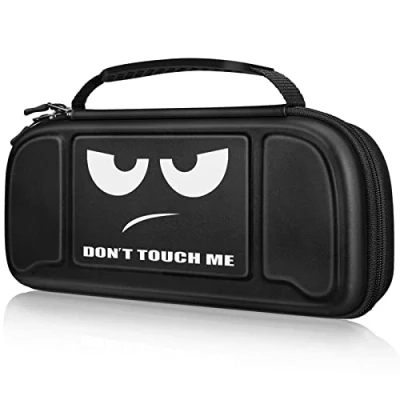 Immagine di FINTIE Custodia per Nintendo Switch Hori Split Pad PRO Controller, [Antiurto] Portatile di Borsa Protettiva con 30 Titolari Schede Gioco &amp; Tasca Interna, Don&#039;t Touch