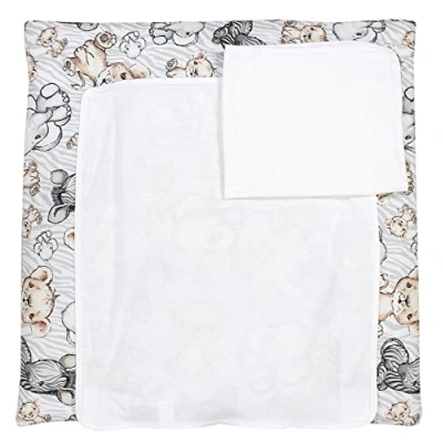 Immagine di TupTam Materassino per Fasciatoio con 2 Stuoie a Spugna ANK019, Safari, 76 x cm