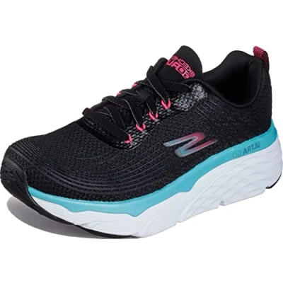 Immagine di Skechers Women&#039;ss Max Cushioning Elite Performance Walking &amp; Running Shoe Sneaker, Black/Multi, 9.5