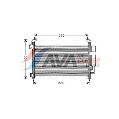 Immagine di PRASCO HD5213D Condensatore con essiccatore 15,5 10,2 Alluminio 640 HONDA: CIVIC 8 Hatchback