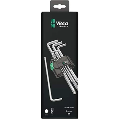 Immagine di Wera 950 PKL/9 SM N SB Assortimento di Chiavi a L, metriche, cromate, 9 Pezzi