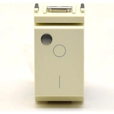 Immagine di Vimar Serie Idea Interruttore 2 poli 16 AX luminoso bianco