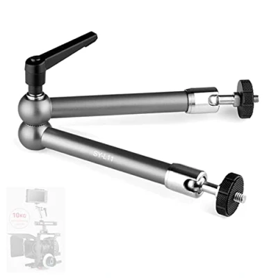 Immagine di SONGING braccio magico da 11&quot;, testa a sfera e filettatura in acciaio inox, snodato per attrito magico, vite treppiedi 1/4&quot;, compatibile con fotocamera DSLR Rig/monitor DV