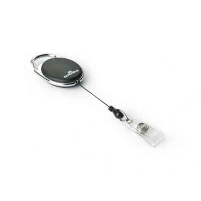 Immagine di Durable 832401 Chiocciola Yo per portabadge fascetta con bottone 10 pz.