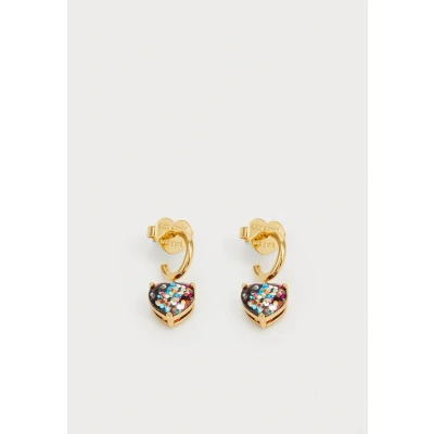 Immagine di kate spade new york Glitter Heart Huggies Orecchini multicoloured, Donna, Taglia: One Size, Multi coloured