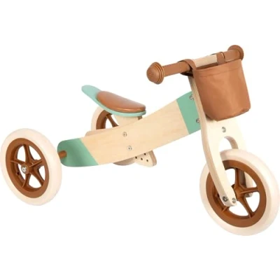 Immagine di small foot Triciclo e biciclettina Maxi di color marrone caramello, regolabile in altezza, a partire da 12 mesi, 12498