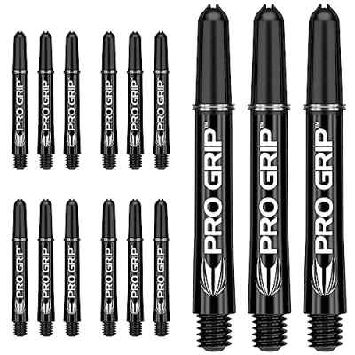 Immagine di Target Darts 5 x Set di PRO Grip albero 15 Totale, Freccette Alberi Unisex, Nero, Corto