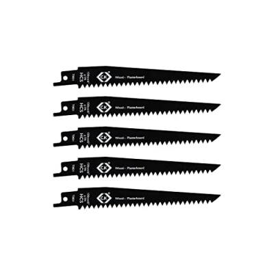 Immagine di C.K T0821 Lame per sega a sciabola 6 tpi, confezione da 5 pz Lunghezza lama della 150 mm pz.