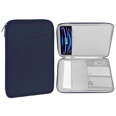 Immagine di MoKo 12,9&quot; Custodia Protettiva per 13 Zoll iPad PRO M4 2024 OLED, Air M2 2024, 12,9 2022 2015, Galaxy Tab S9+/S8+ 12,4&quot;, Indaco