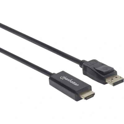 Immagine di Manhattan Displayport / HDMI Cavo adattatore Spina DisplayPort, A 3.00 m Nero 153188