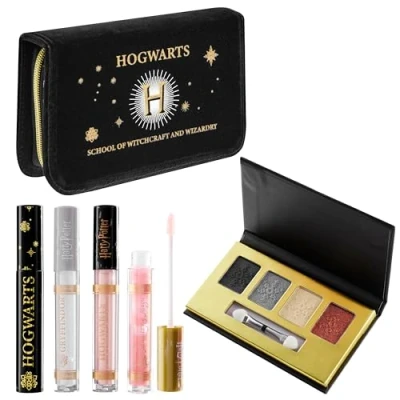 Immagine di Harry Potter Set Trucchi Pochette Donna con Kit Make Up Palette per Ragazze (Hogwarts Nero)