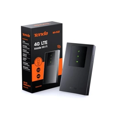 Immagine di Tenda MF3 Saponetta WiFi con SIM Portatile, Router SIM, 4G LTE Cat4 150Mbps, 6 AX300Mbps, Batteria Ricaricabile, USB C Porta, Configurazione Semplice, WPA3, Traffico Roaming