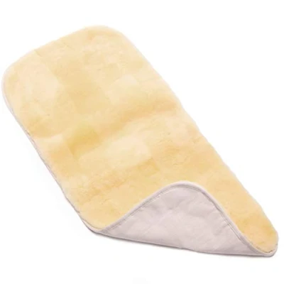 Immagine di CHRIST inserto in pelle di agnello TREND universale per carrozzine, passeggini, buggy e jogger, sedili, coprisedile ideale agnello, patchwork colore beige