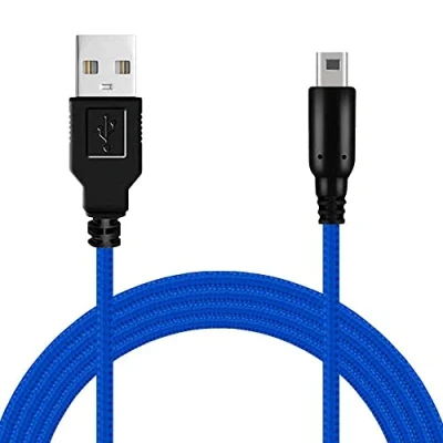 Immagine di OcioDual Cavo USB 1,5m Blu Intrecciato Compatibile con Ninten DSi,DSi XL,2DS,New 2DS XL,3DS,3DS XL,New 3DS,New 3DS XL Cable di Carica e Dati Ricarica Batteria Data Power Rinforzato Antigraffio
