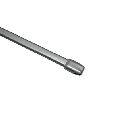Immagine di Gardinia Bastone per Tende, Estendibile, Metallo/Plastica, Argento Opaco, 40 65 cm, 2 unità