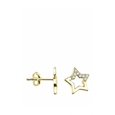 Immagine di SOFIA MILANI Orecchini da Donna in Argento 925 Placcato Oro con Pietra Zircone a Perno Stella E1742